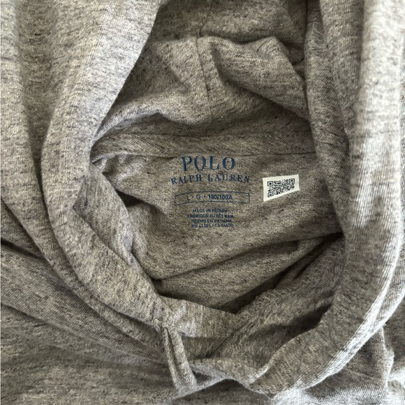 New without tags Ralph Lauren grey jersey hoodie - Picture 3 of 3